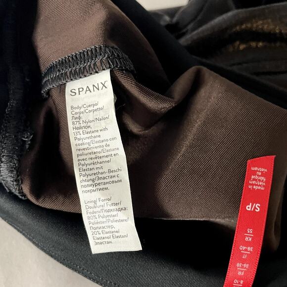 Spanx Croc embossed shine leggings S Brown - Picture 7 of 9